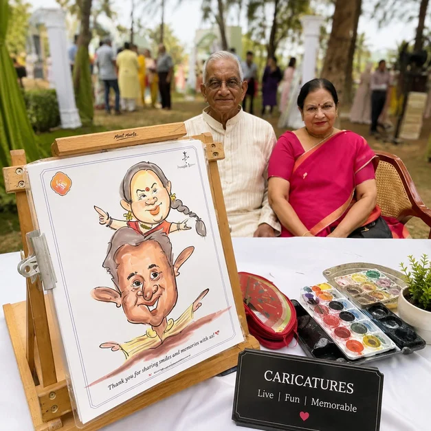 Caricature Station experience by Vassum Live